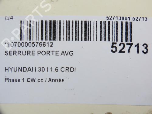 Front left lock HYUNDAI i30 Estate (FD) 1.6 CRDi | BP28968834C98 