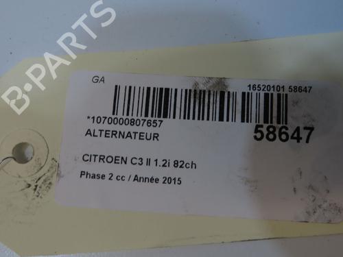 Alternator CITROËN C3 II (SC_) 1.2 VTi 82 | BP38788216M7 - Image 5