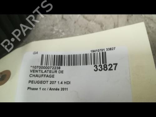 Used Heater blower motor PEUGEOT 207 (WA_, WC_) 1.4 HDi (68 hp) 9595793