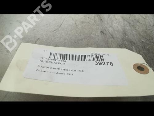 Alternator DACIA SANDERO II TCe 90 (B8M1, B8MA, B8AC) | BP9609542M7 
