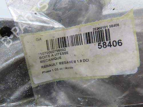 Gearbox RENAULT MEGANE CC (EZ0/1_) 1.9 dCi (EZ0J, EZ1S) | BP36444349M3 - Image 7
