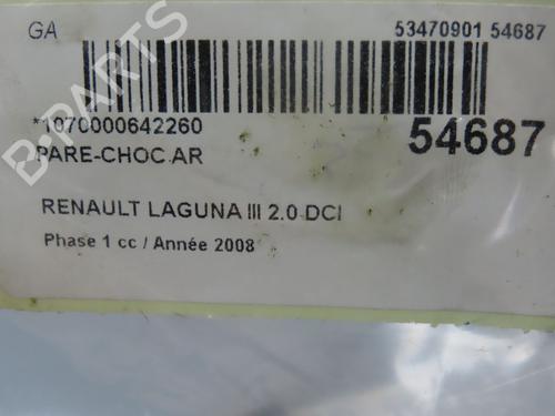 Rear bumper RENAULT LAGUNA III (BT0/1) 2.0 dCi (BT07, BT0J, BT14, BT1A, BT1S) | BP29170504C8 