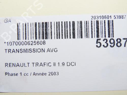 Used Left front driveshaft Left front driveshaft RENAULT TRAFIC II Bus (JL) 1.9 dCI 80 (JL0B) (82 hp) 31120219 31120219