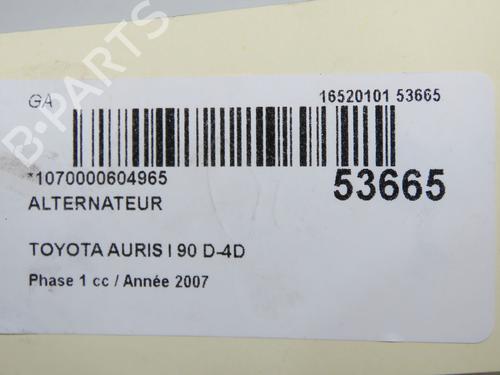 Alternator TOYOTA AURIS (_E15_) 1.4 D-4D (NDE150_, NDE150R) | BP33860596M7 - Image 9