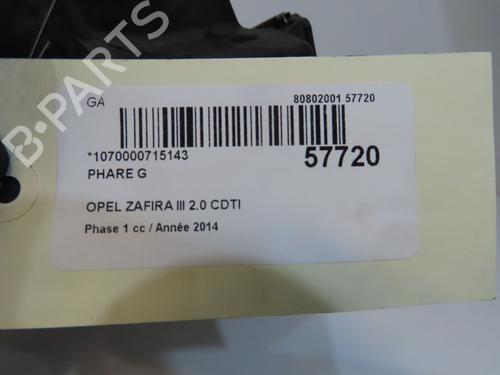 Left headlight OPEL ZAFIRA TOURER C (P12) 2.0 CDTi (75) | BP38297841C28 - Image 5