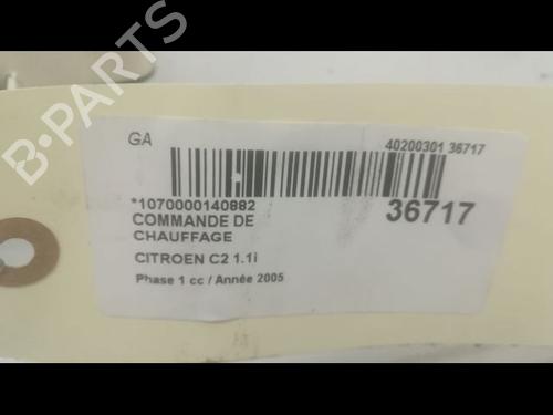 Used Climate control CITROËN C2 (JM_) 1.1 (60 hp) 9599907