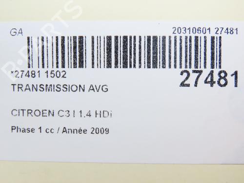 Used Left front driveshaft CITROËN C3 I (FC_, FN_) [2002-2013]  23172809