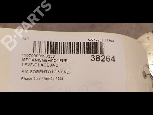Front right window mechanism KIA SORENTO I (JC) 2.5 CRDi 4WD | BP9612866C23 