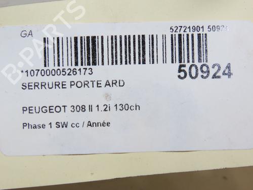 Rear right lock PEUGEOT 308 SW II (LC_, LJ_, LR_, LX_, L4_) 1.2 THP 130 | BP25207996C99 