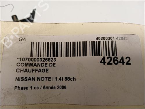 climate-control-nissan-note-e11-ne11-16-275009u11a-2005-2006-2007-2008-2009-2010-2011-2012-2013-10063510 main image