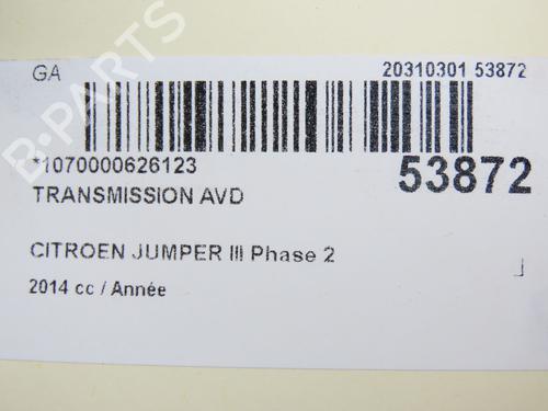 Used Right front driveshaft CITROËN JUMPER II Van 2.2 HDi 130 (130 hp) 28829547
