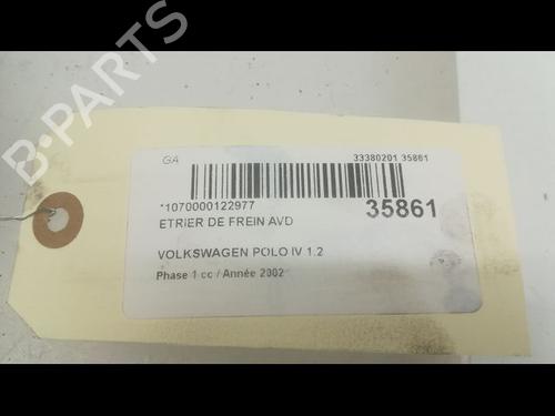 Used Right front brake caliper VW POLO IV (9N_, 9A_) 1.2 12V (64 hp) 14877292