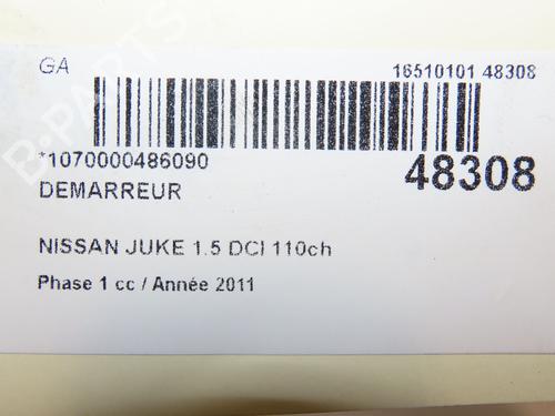 Starter NISSAN JUKE (F15) 1.5 dCi | BP28828969M8