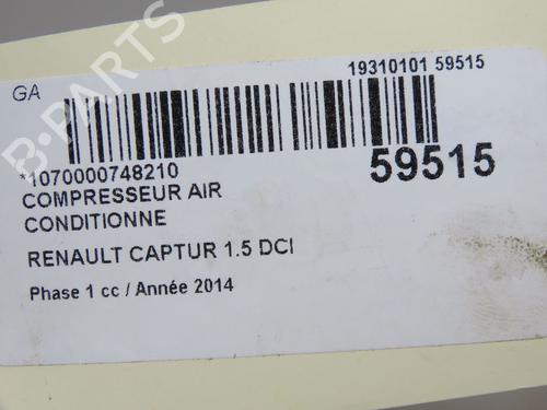 AC compressor RENAULT CAPTUR I (J5_, H5_) 1.5 dCi 90 (J5N4, J5M5, J5MW, J5M6, J5AL, J5AJ) | BP36657582M34 - Image 8