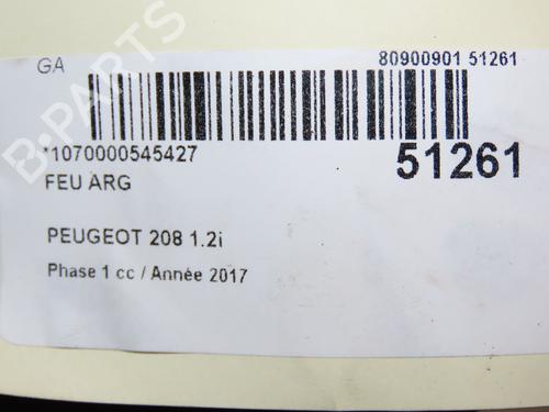 Left taillight PEUGEOT 208 I (CA_, CC_) 1.2 VTI 82 | BP28832766C34 