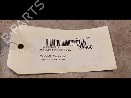 Used Rear left exterior door handle Rear left exterior door handle 9611183 9611183