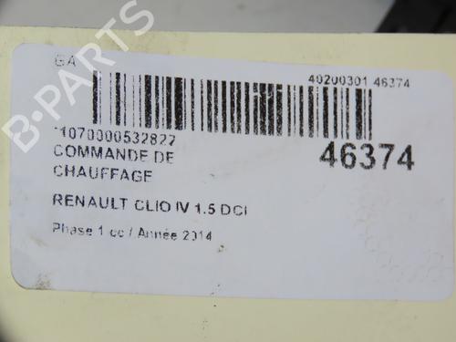 Climate control RENAULT CLIO IV (BH_) 1.5 dCi 90 | BP17868319I5 