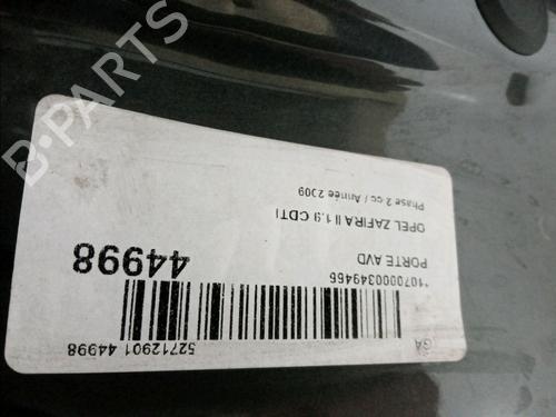 Right front door OPEL ZAFIRA / ZAFIRA FAMILY B (A05) 1.9 CDTI (M75) | BP15742355C3 