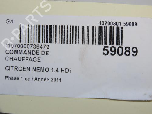 Climate control CITROËN NEMO Box Body/MPV (AA_) 1.4 HDi | BP36510933I5 - Image 5