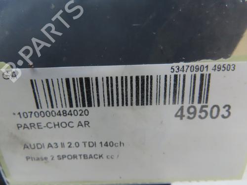 rear-bumper-audi-a3-sportback-8pa-20-tdi-16v-8p4807303hgru-2004-2005-2006-2007-2008-2009-2010-2011-2012-2013-2014-2015-22996952 main image