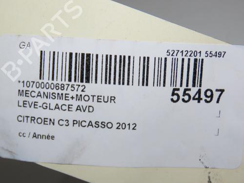 Used Front right window mechanism CITROËN C3 Picasso (SH_) 1.6 VTi 120 (120 hp) 30978865