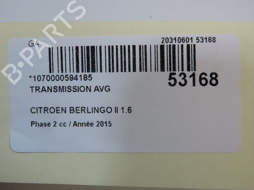 Left front driveshaft CITROËN BERLINGO MULTISPACE (B9) 1.6 HDi 90 | BP33770360M38  - Image 6
