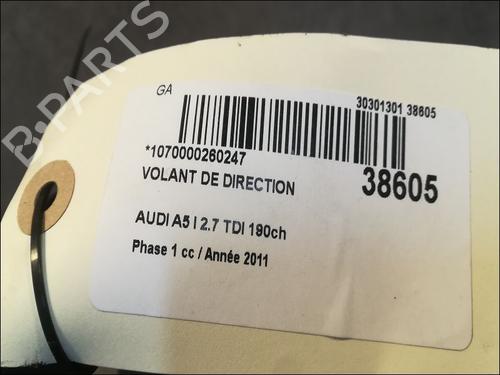 steering-wheel-audi-a5-8t3-27-tdi-8k0419091bcxcf-2007-2008-2009-2010-2011-2012-2013-2014-2015-2016-2017-9611016 main image