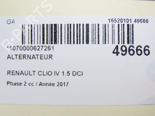 Generator RENAULT CLIO IV (BH_) 1.5 dCi 90 (90 hp) 28829066