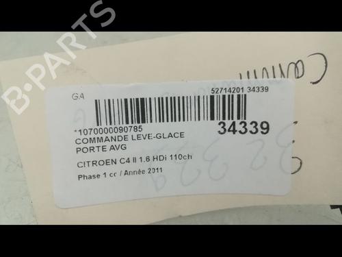 Left front window switch CITROËN C4 II (NC_) 1.6 HDi 110 | BP9596817I27 