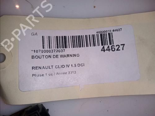 Used Warning switch RENAULT CLIO IV (BH_) 1.5 dCi 90 (90 hp) 11100780