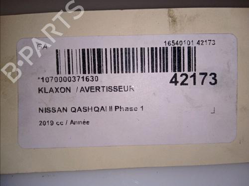 Horn NISSAN QASHQAI II (J11, J11_) 1.5 dCi | BP14874850E13