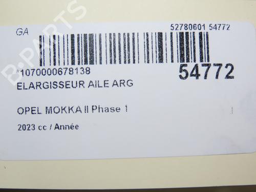 Rear left wheel arch trim OPEL MOKKA 1.5 (76) | BP30164353C136