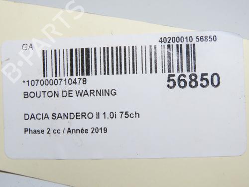 Warning switch DACIA SANDERO II 1.0 SCe 75 (B8JC, B8JD, B8NC) | BP32377337I22 - Image 5