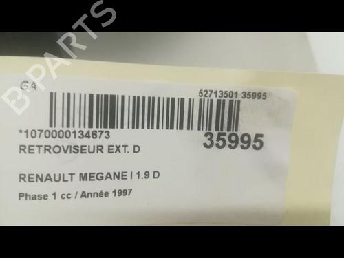 Rétroviseur droit RENAULT MEGANE Scenic (JA0/1_) 1.9 dT (JA0K, JA0Y) (90 hp) 23176095