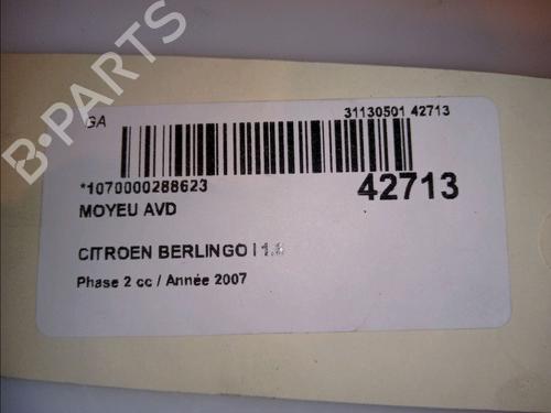 Used Left front steering knuckle CITROËN BERLINGO / BERLINGO FIRST Box Body/MPV (M_) 1.6 HDI 75 (MB9HW) (75 hp) 14875627