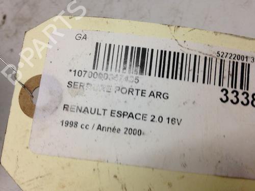 Rear left lock RENAULT ESPACE III (JE0_) 2.0 16V (JE0N, JE0L, JE02) | BP23177077C100 