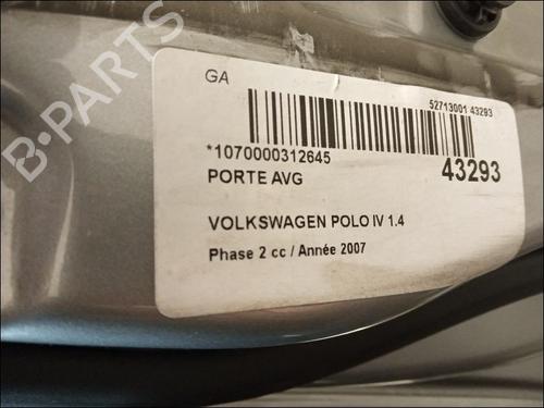 Used Left front door VW POLO (9N_, 9A_) 1.4 TDI (70 hp) 23176031