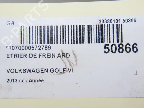 Højre bremsekaliber bag VW GOLF VI Variant (AJ5) 1.4 TSI (122 hp) 28801650