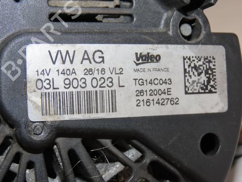 Alternator AUDI A3 Sportback (8VA, 8VF) 2.0 TDI | BP28829149M7 