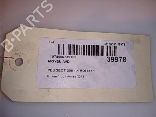 Left front steering knuckle PEUGEOT 208 I (CA_, CC_) 1.4 HDi | BP14875543M25