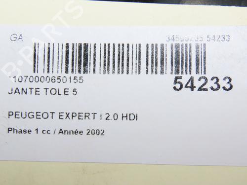 Rim PEUGEOT EXPERT Van (222) 2.0 HDI | BP30333621C45