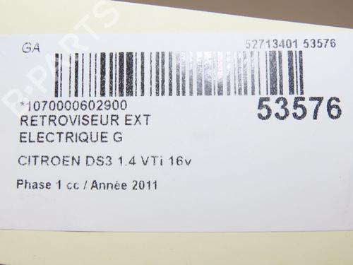 Retrovisor izquierdo CITROËN DS3 (SA_) 1.6 HDi 90 | BP28831479C26 