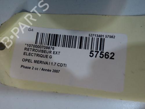 Used Left mirror Left mirror OPEL MERIVA A MPV (X03) 1.7 CDTI (E75) (100 hp) 33744828 33744828
