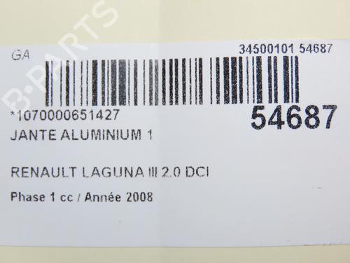 Rim RENAULT LAGUNA III (BT0/1) 2.0 dCi (BT07, BT0J, BT14, BT1A, BT1S) | BP30117097C45 