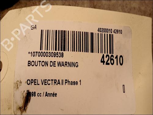 Used Warning switch OPEL VECTRA B (J96) 1.6 i 16V (F19) (100 hp) 9617373