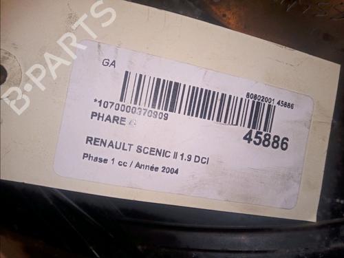 Used Left headlight RENAULT SCÉNIC II (JM0/1_) 1.9 dCi (JM0G, JM12, JM1G, JM2C) (120 hp) 11104170