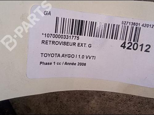 Left mirror TOYOTA AYGO (_B1_) 1.0 (KGB10_, KGB10R) | BP9619252C26 
