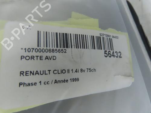 Right front door RENAULT CLIO II (BB_, CB_) 1.4 (B/CB0C, B/CB0S) | BP31605888C3
