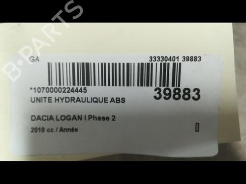 ABS Bremseaggregat DACIA LOGAN MCV (KS_) 1.5 dCi (KS0K) (68 hp) 23173624