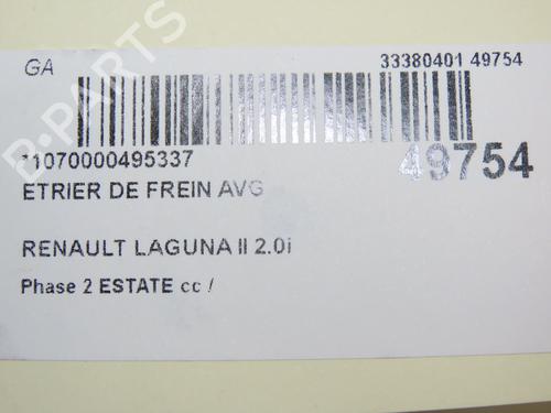 Left front brake caliper RENAULT LAGUNA II Grandtour (KG0/1_) 2.0 16V (KG00, KG0K, KG0W, KG0P) | BP28801660M105